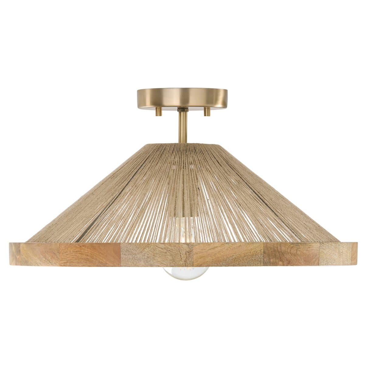 Capital Lighting | Maya Open Dual Mount Pendant/Semi Flushmount — Brass
