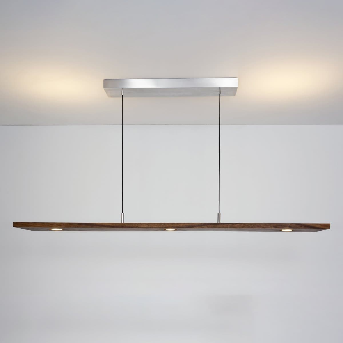 Cerno | Vix LED Linear Suspension — Oiled Walnut, Large