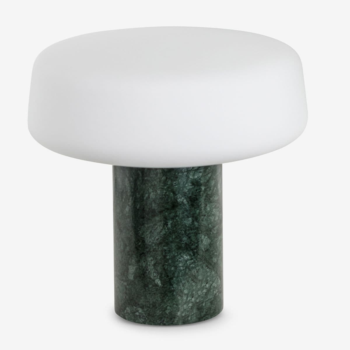 Case Furniture | Solid LED Table Lamp — Nero Marquina Marble, Small