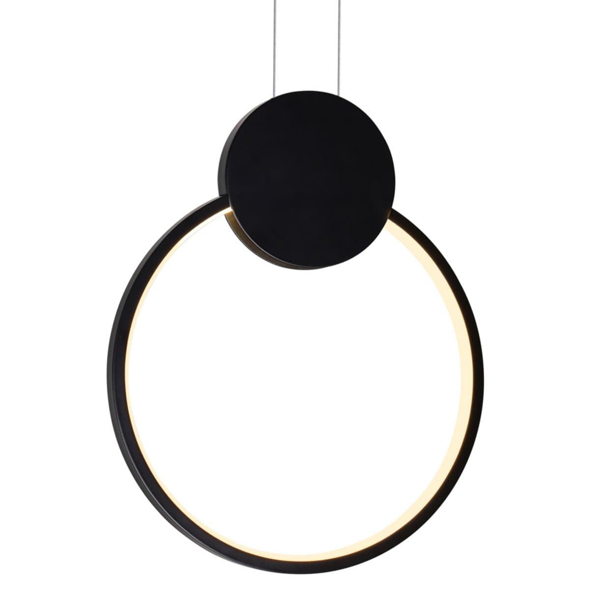 CWI Lighting | Pulley LED Pendant — Black, Large