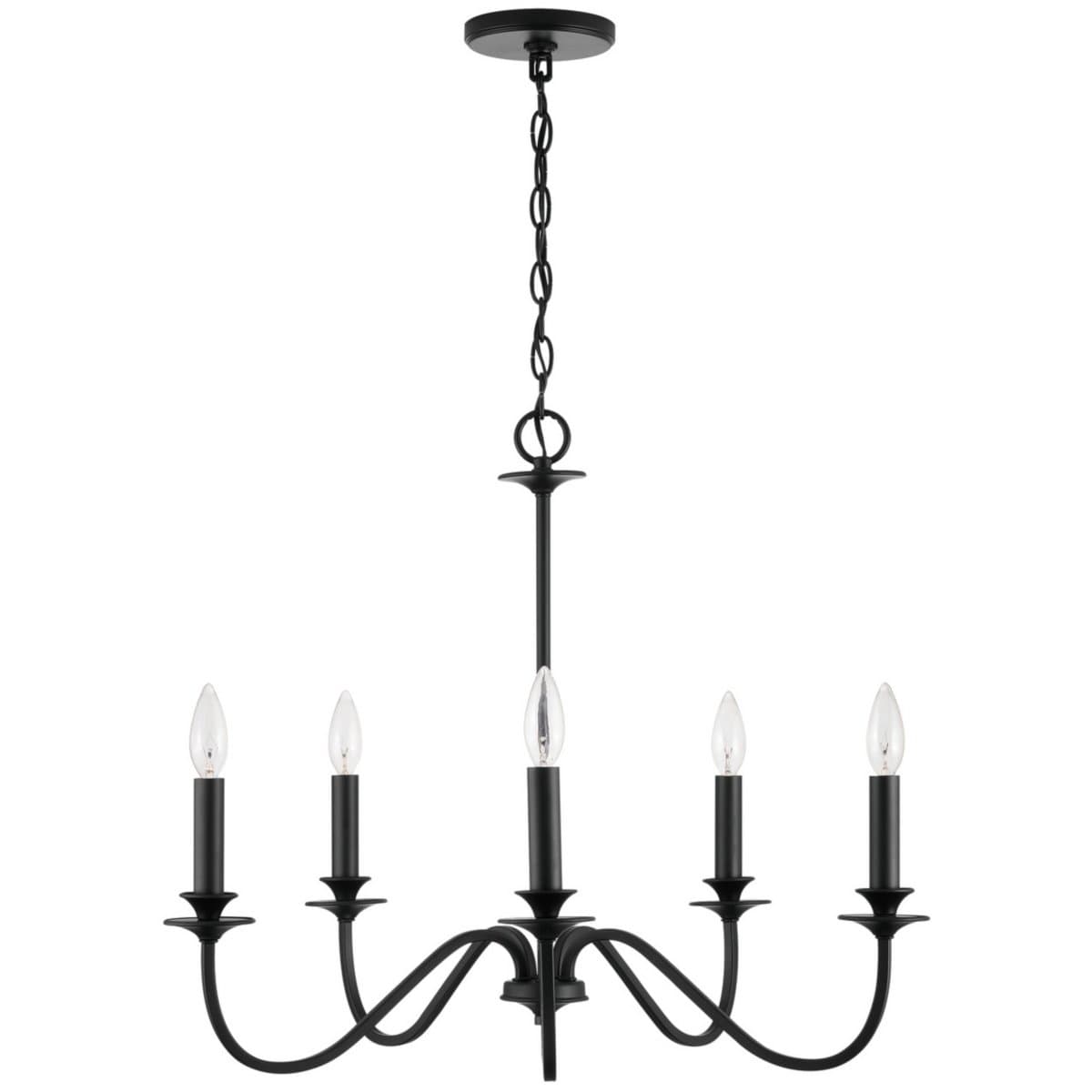 Alder & Ore | Shelby Chandelier — Matte Black - alternate view