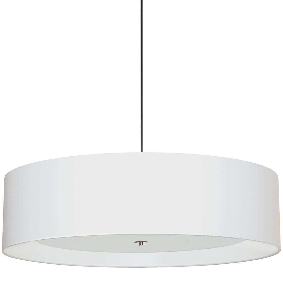 Dainolite | Helena Pendant — White with White, Polished Chrome, Extra Large
