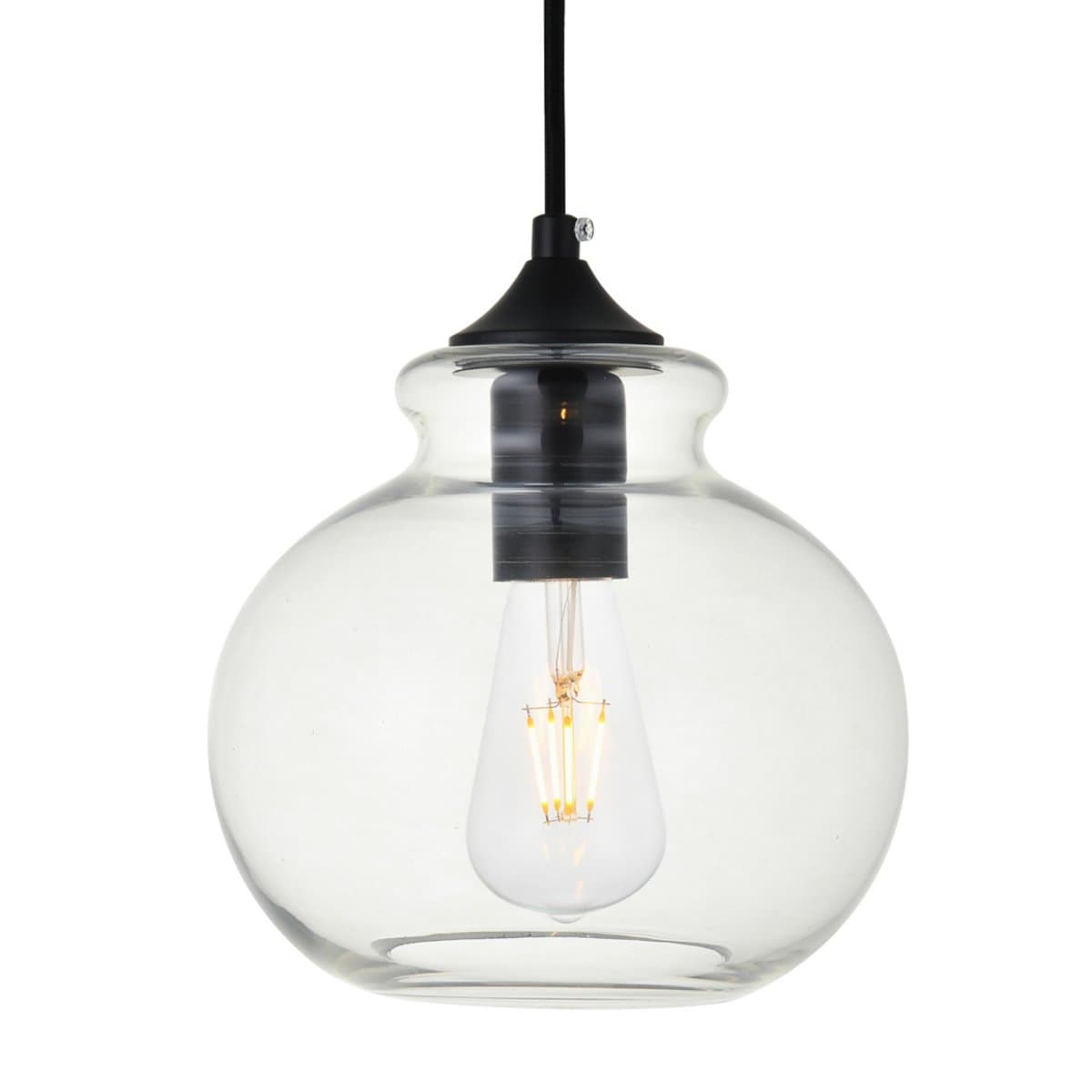 Elegant Lighting | Destry Mini Pendant — Black
