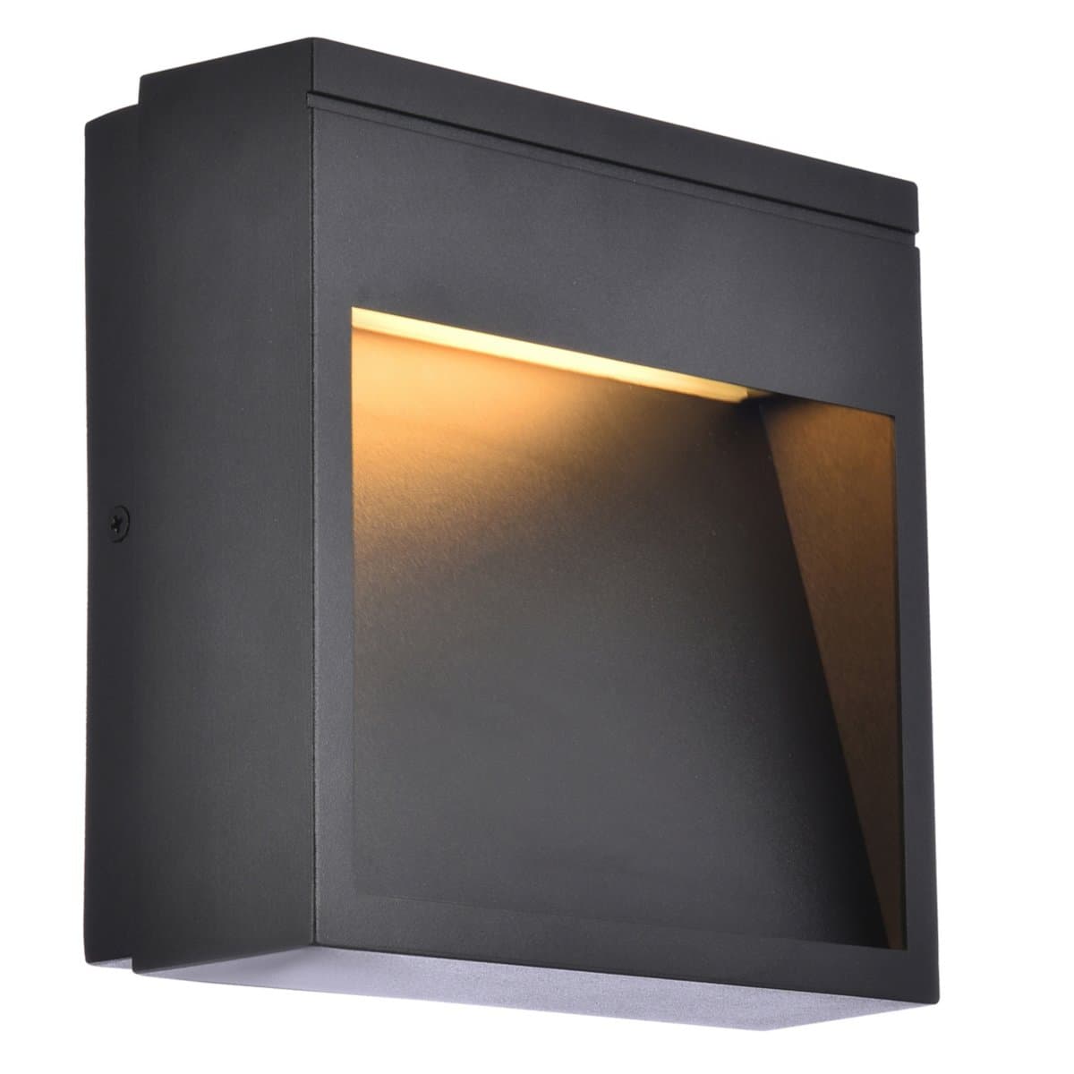 Elegant Lighting | Raine Outdoor Square LED Wall Sconce — Black