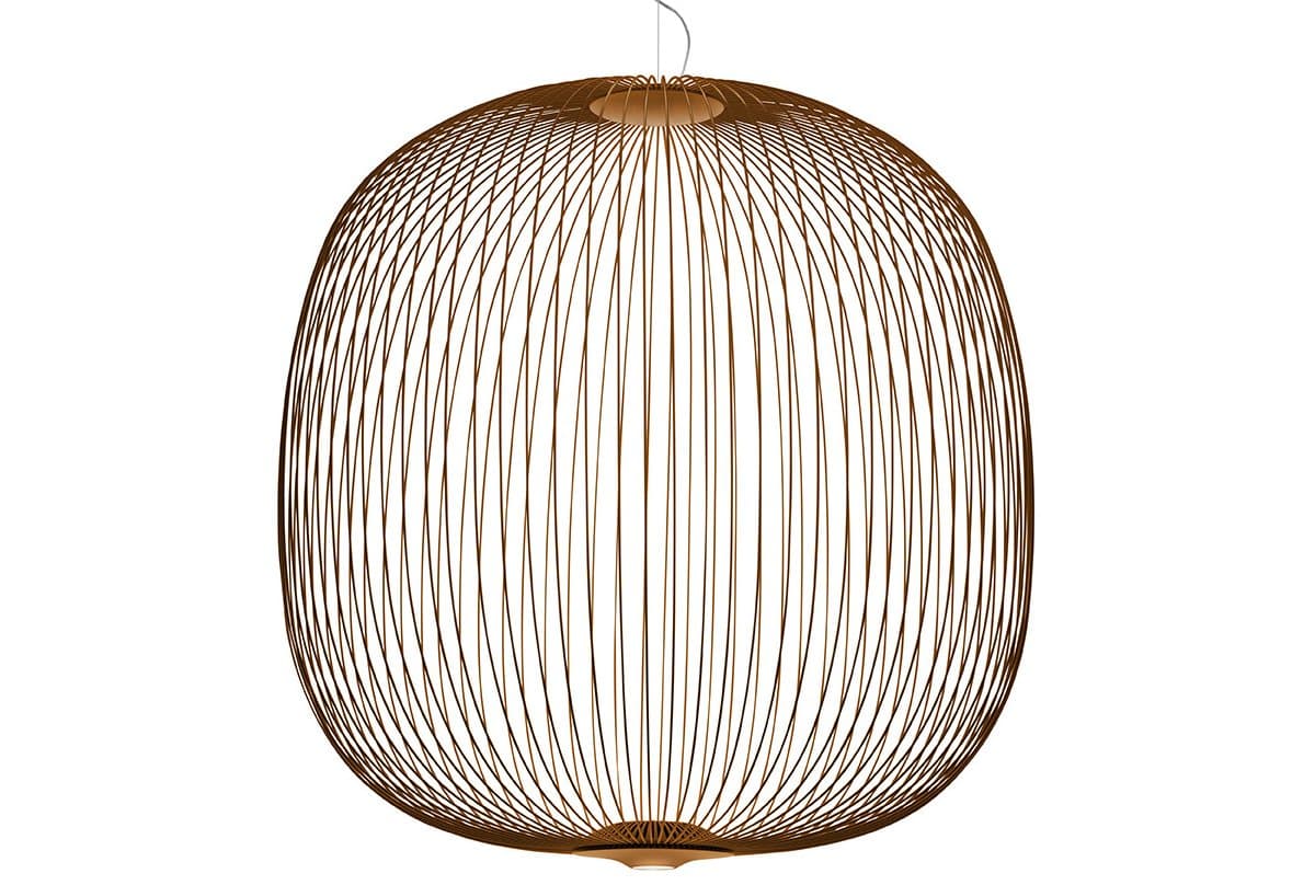 Foscarini | Spokes 2 LED Pendant — Copper Suspension, 138 inch, Large