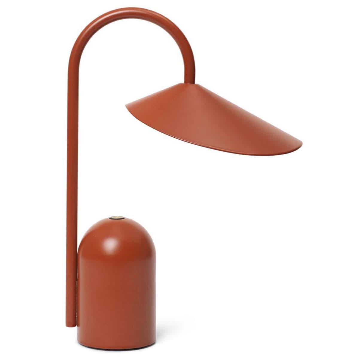 ferm LIVING | Arum Rechargeable LED Table Lamp — Oxide Red