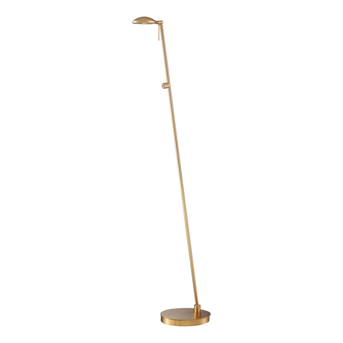 George Kovacs Georges Reading Room P4334 Led Floor Lamp — Honey Gold