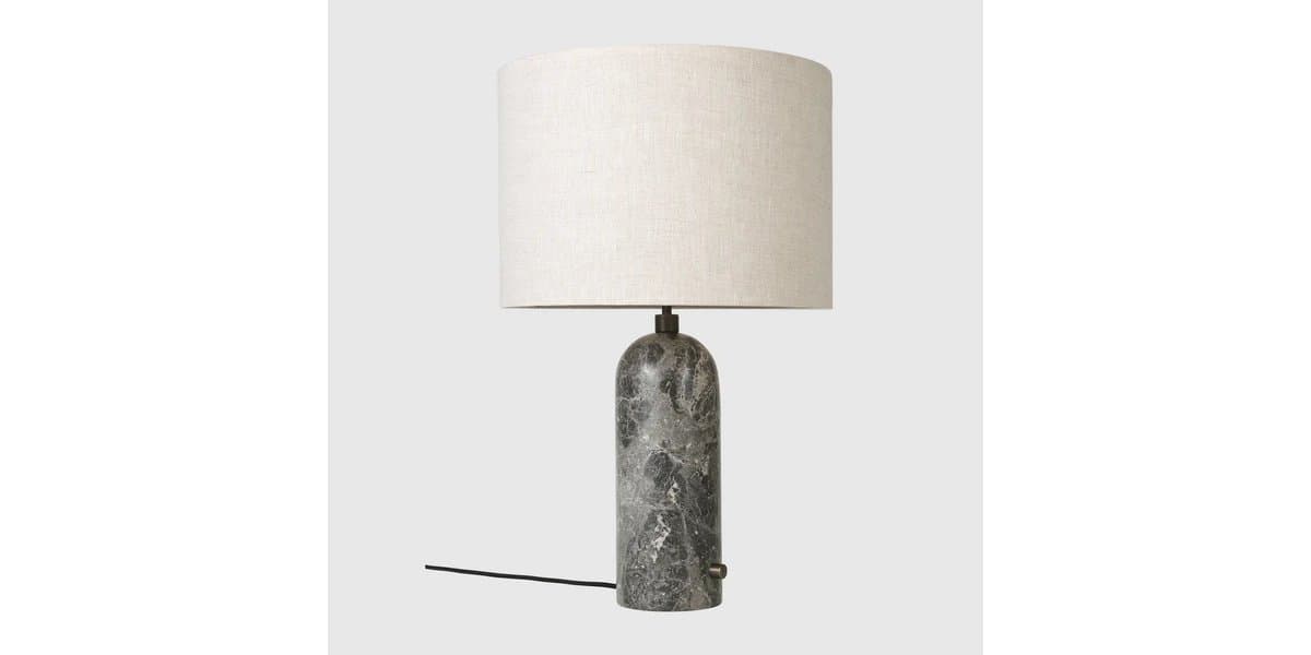 GUBI | Gravity Table Lamp — Grey Marble, Canvas, Large