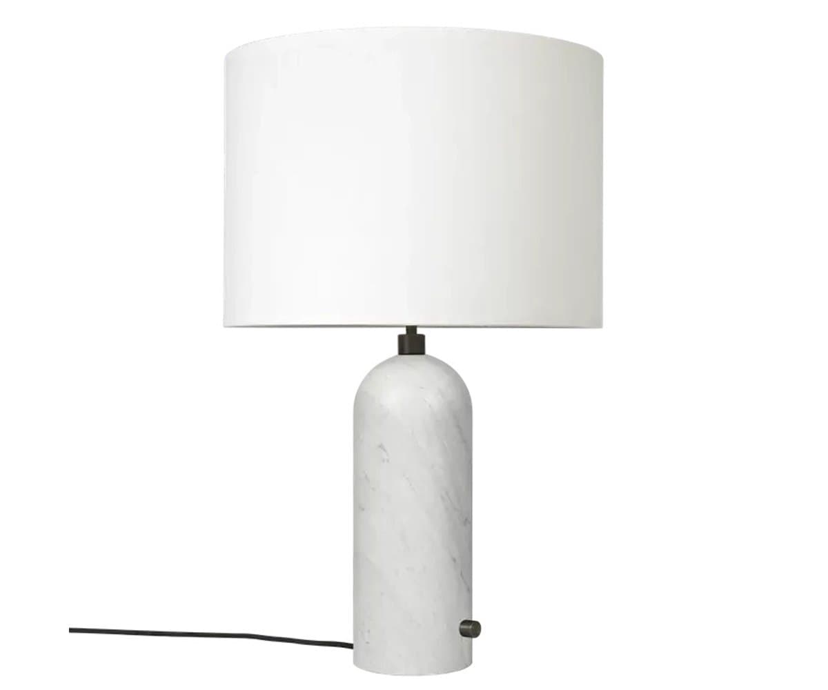 GUBI | Gravity Table Lamp — White Marble, White, Large