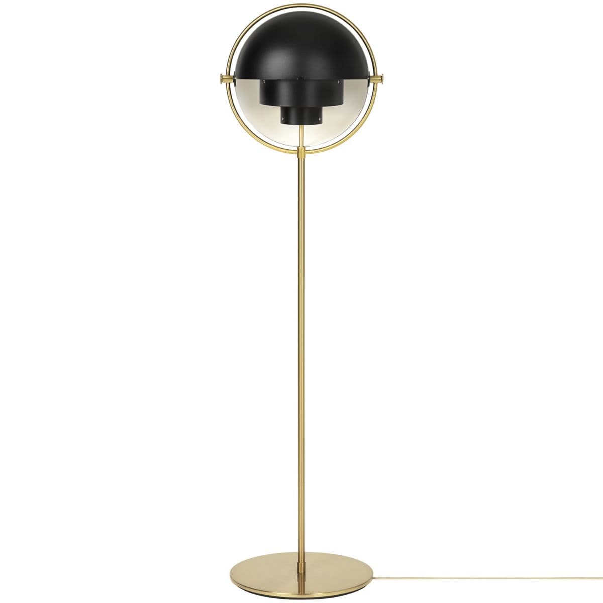 GUBI | Multi-Lite Floor Lamp — Black/Brass