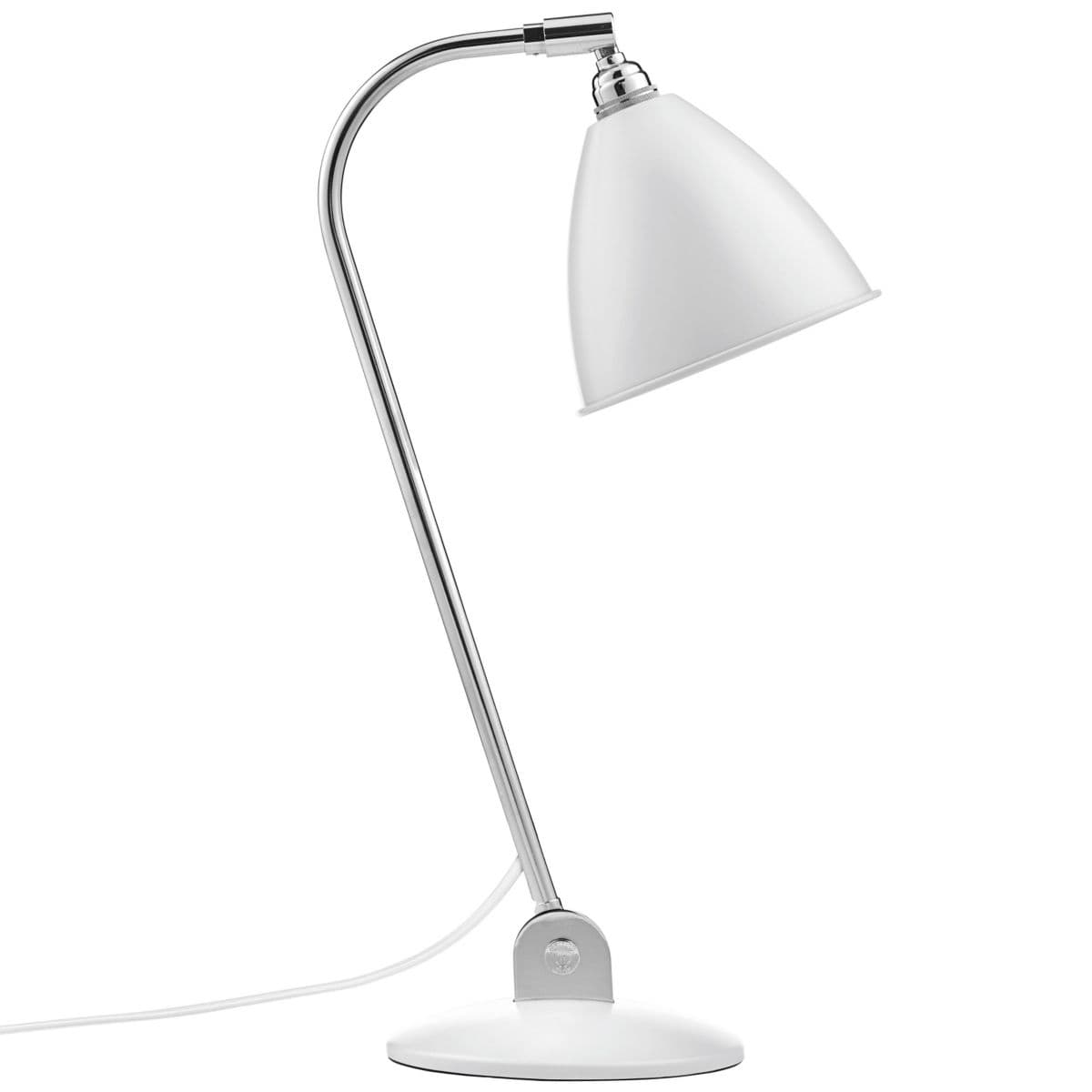 Gubi Bestlite BL2 Table Lamp — Chrome with Matte White