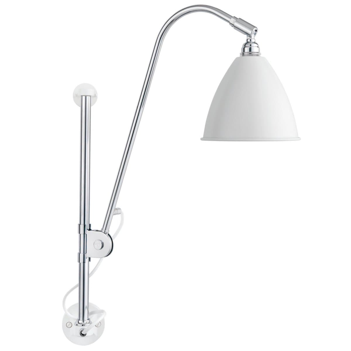GUBI | Bestlite BL5 Wall Sconce — Chrome with Matte White, Hardwired