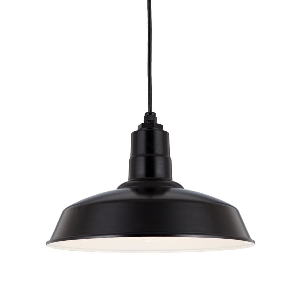 Hi-Lite | Warehouse Shade Pendant Light — 16 Inch, Black