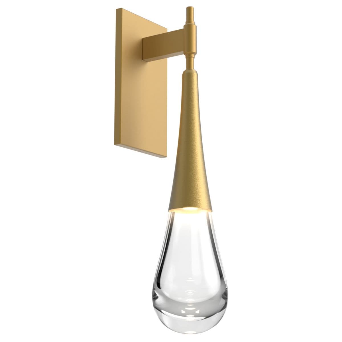 Hammerton Studio | Raindrop LED Wall Sconce — Gilded Brass