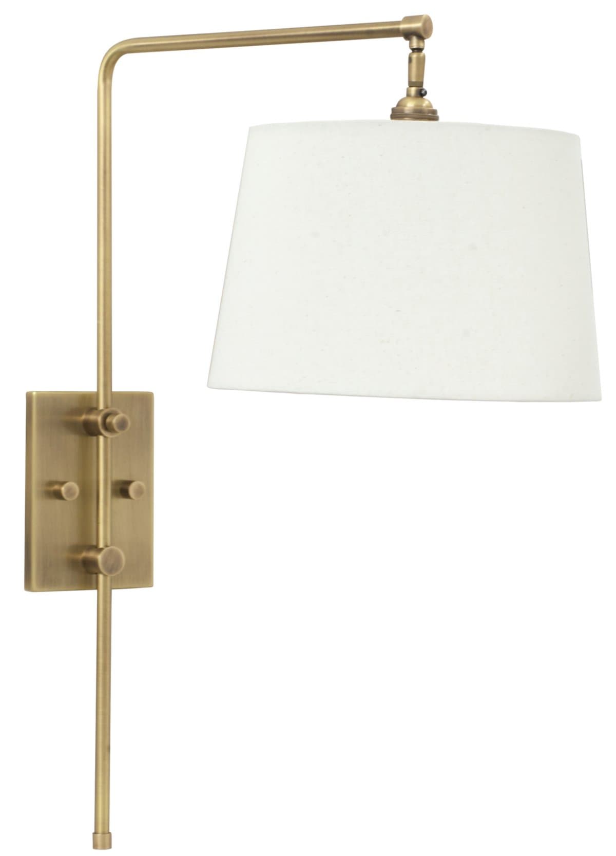 House of Troy Crown Point Swingarm Wall Sconce — Antique Brass