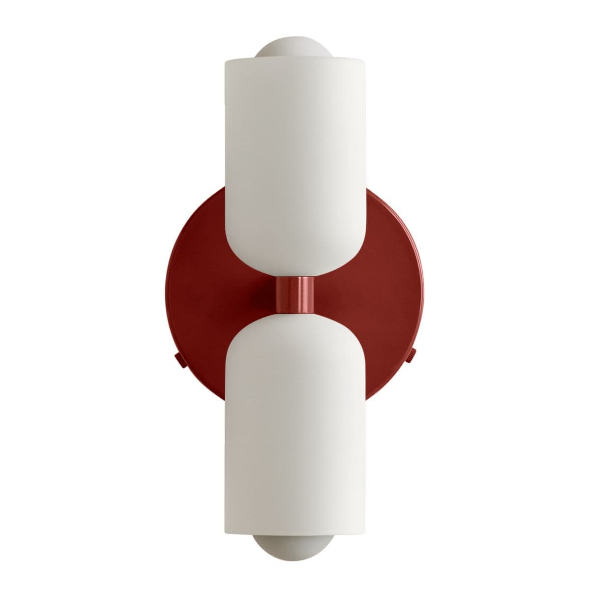 In Common With Glass Up Down Wall Sconce — Oxide Red