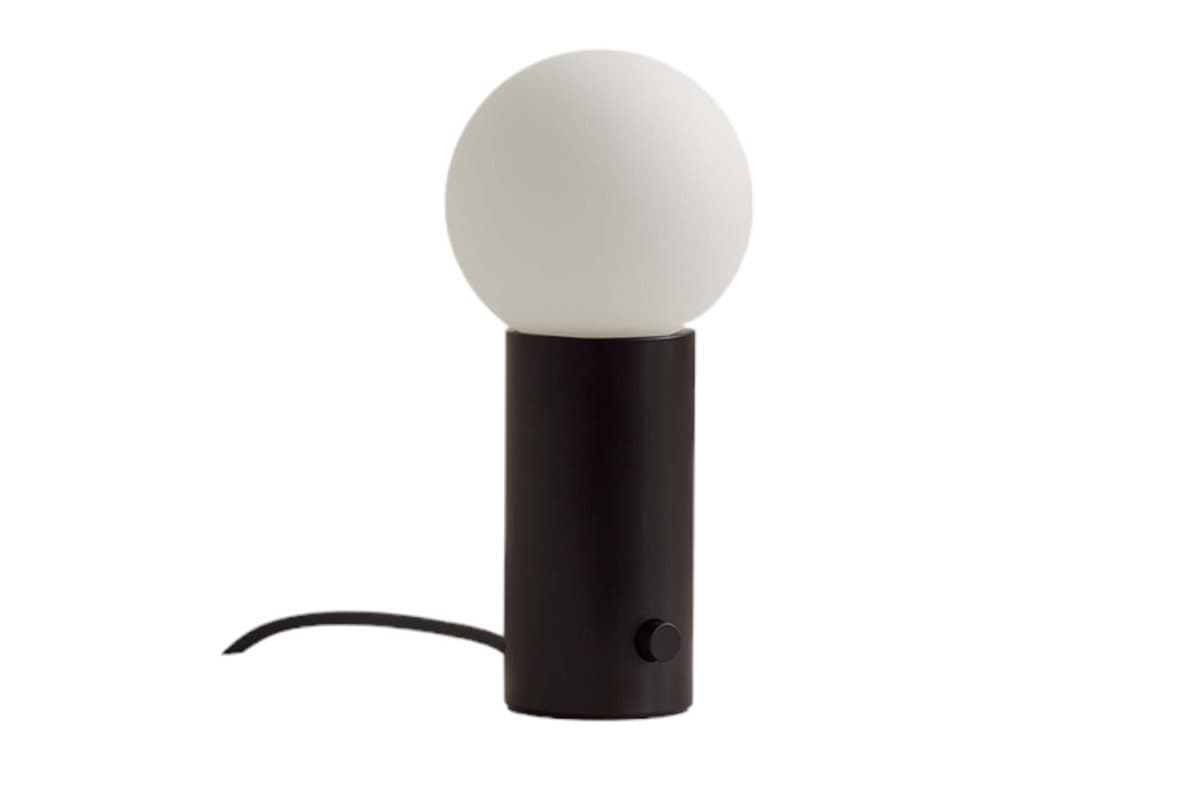In Common With | Orb Table Lamp — Black, Small, Plug-In