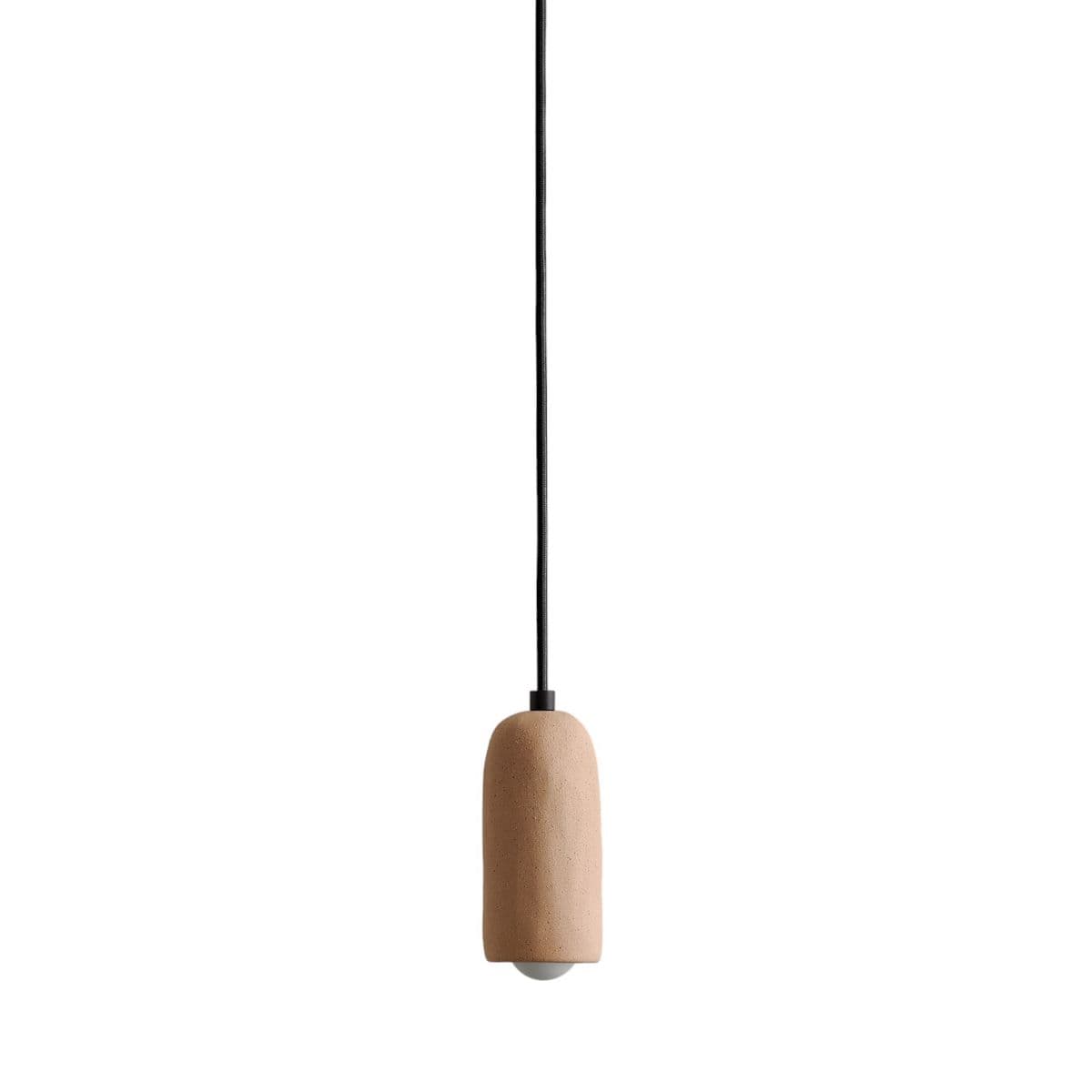 In Common With Ceramic Spot Mini Pendant — Tan Clay, Black