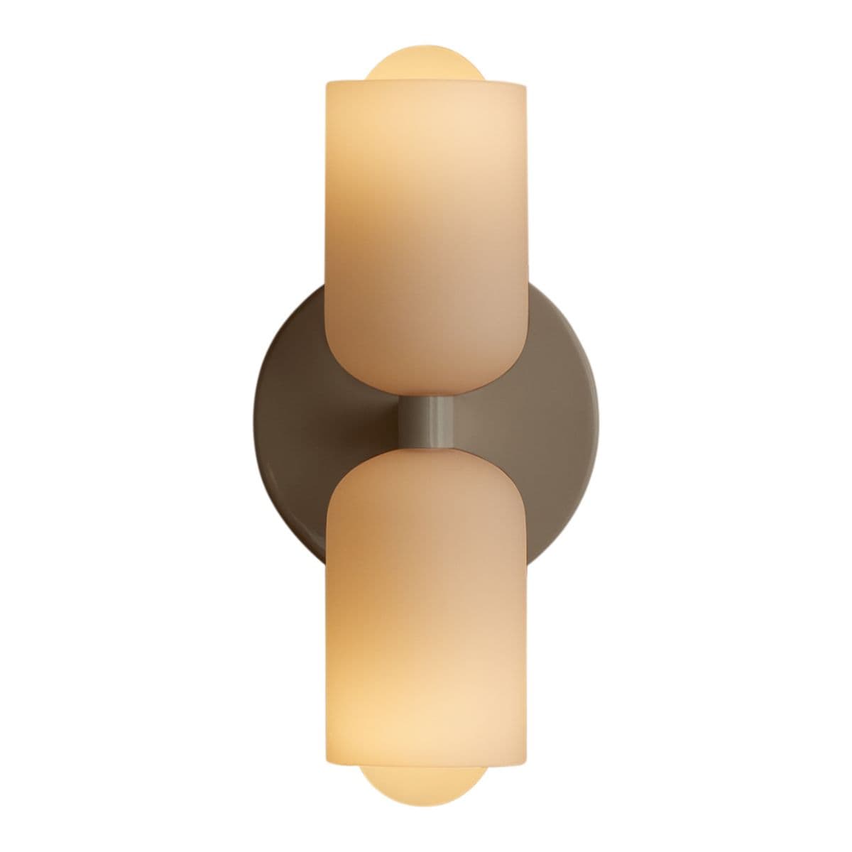 In Common With | Glass Up Down Sconce, Slim — Bone