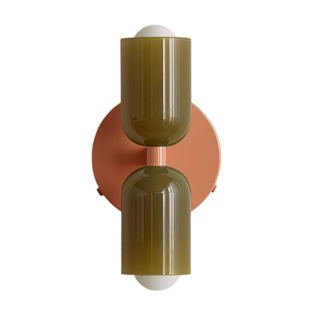 In Common With Chromatic Glass Up Down Wall Sconce — Pistachio, Peach