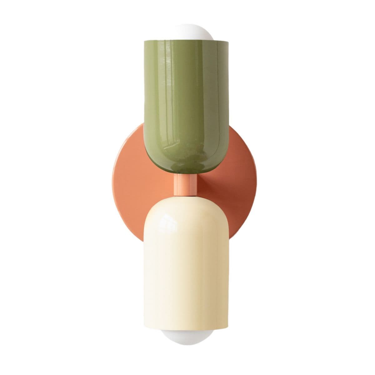 In Common With | Up Down Slim Wall Sconce — Reed Green, Bone, Peach