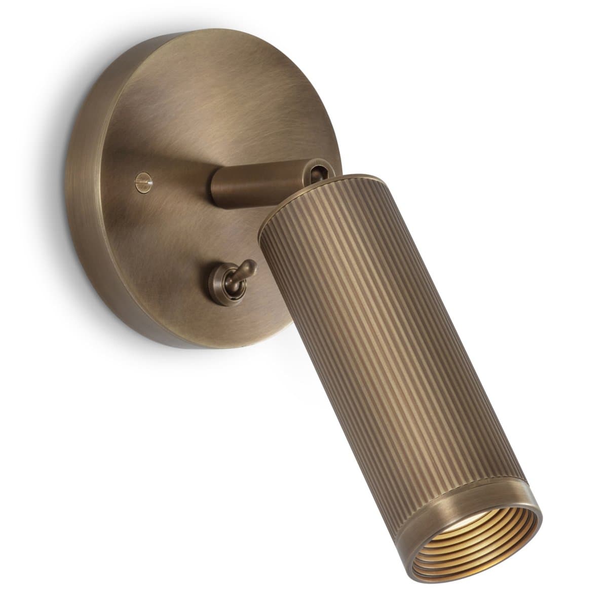 J. Adams & Co. | Spot Switched Wall Sconce — Antique Brass