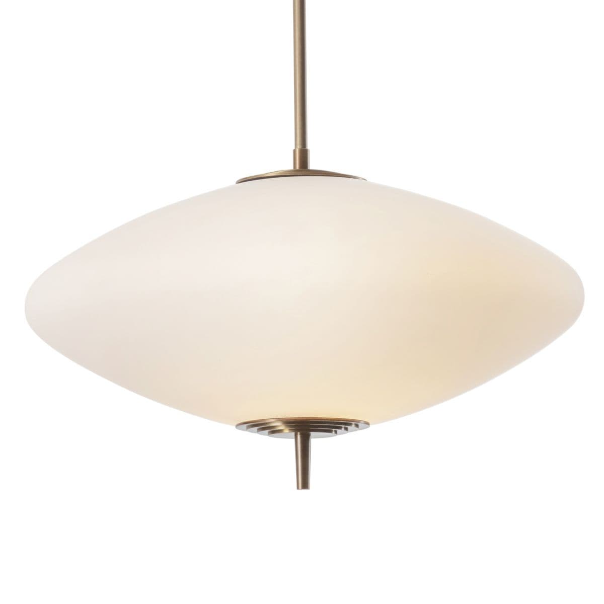 J. Adams & Co. Nova Wide Pendant — Antique Brass