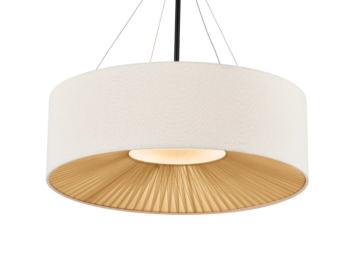 Justice Design Group | Textile Warren Drum Pendant — Large