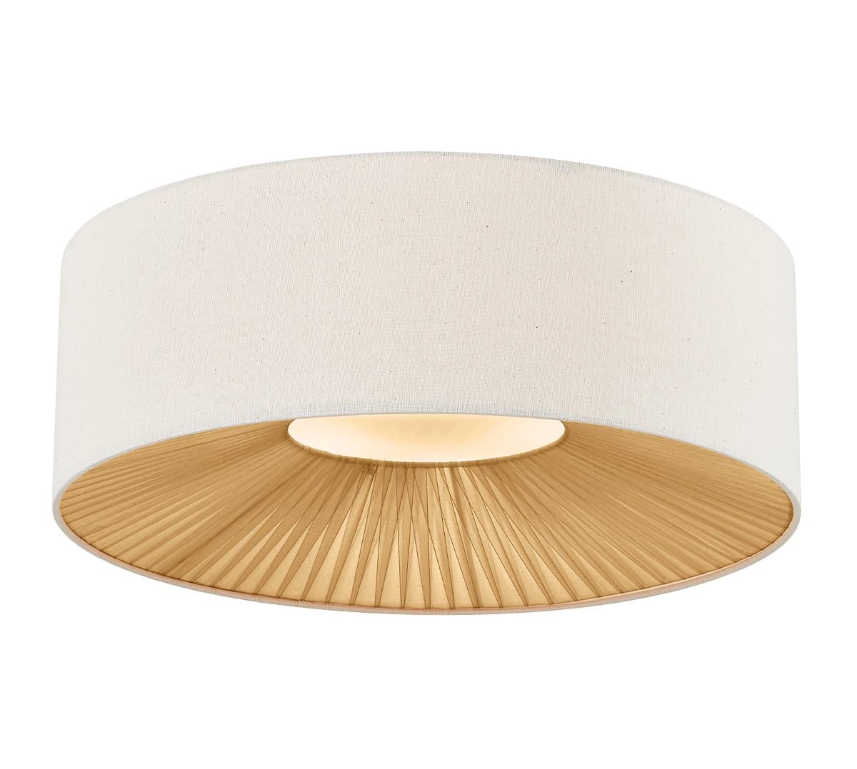 Justice Design Group | Textile Warren Drum Flushmount — Medium
