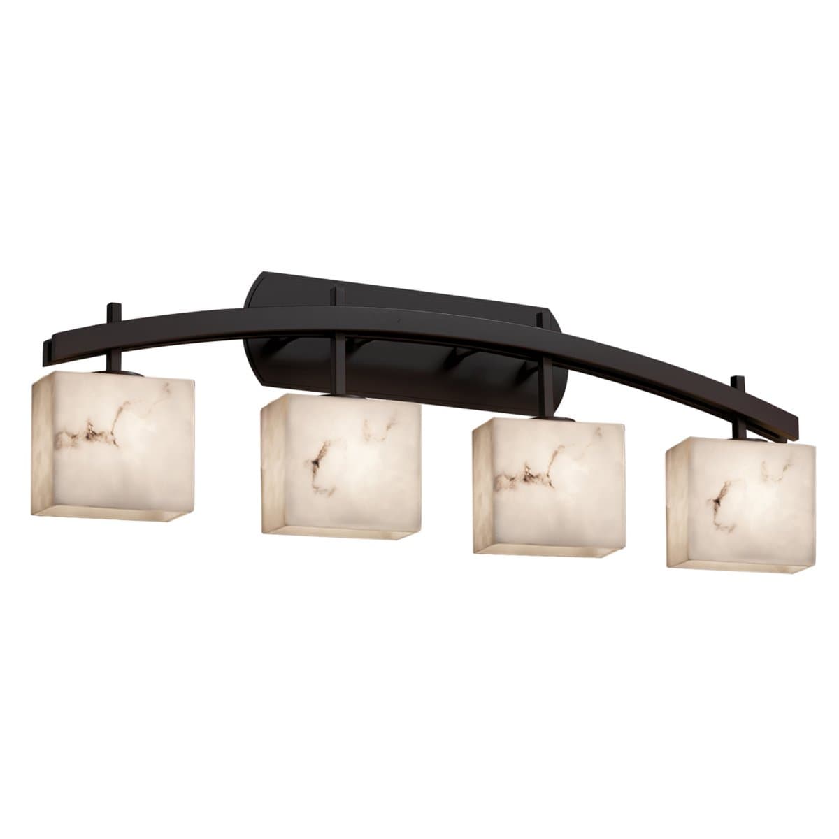 Justice Design Group | LumenAria Archway Bath Bar — Dark Bronze, Incandescent, 4