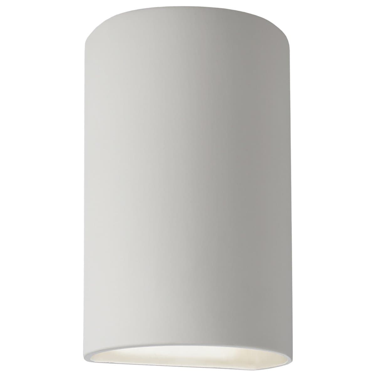 Justice Design Group | Ambiance Ceramics Wall Sconce — Bisque, Integrated LED