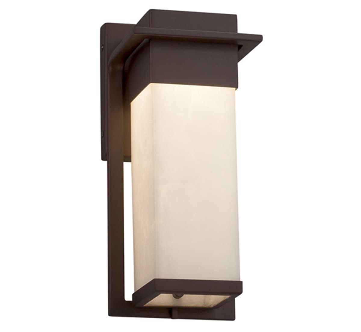 Justice Design Group | Clouds Pacific Outdoor Wall Sconce — Dark Bronze, Large