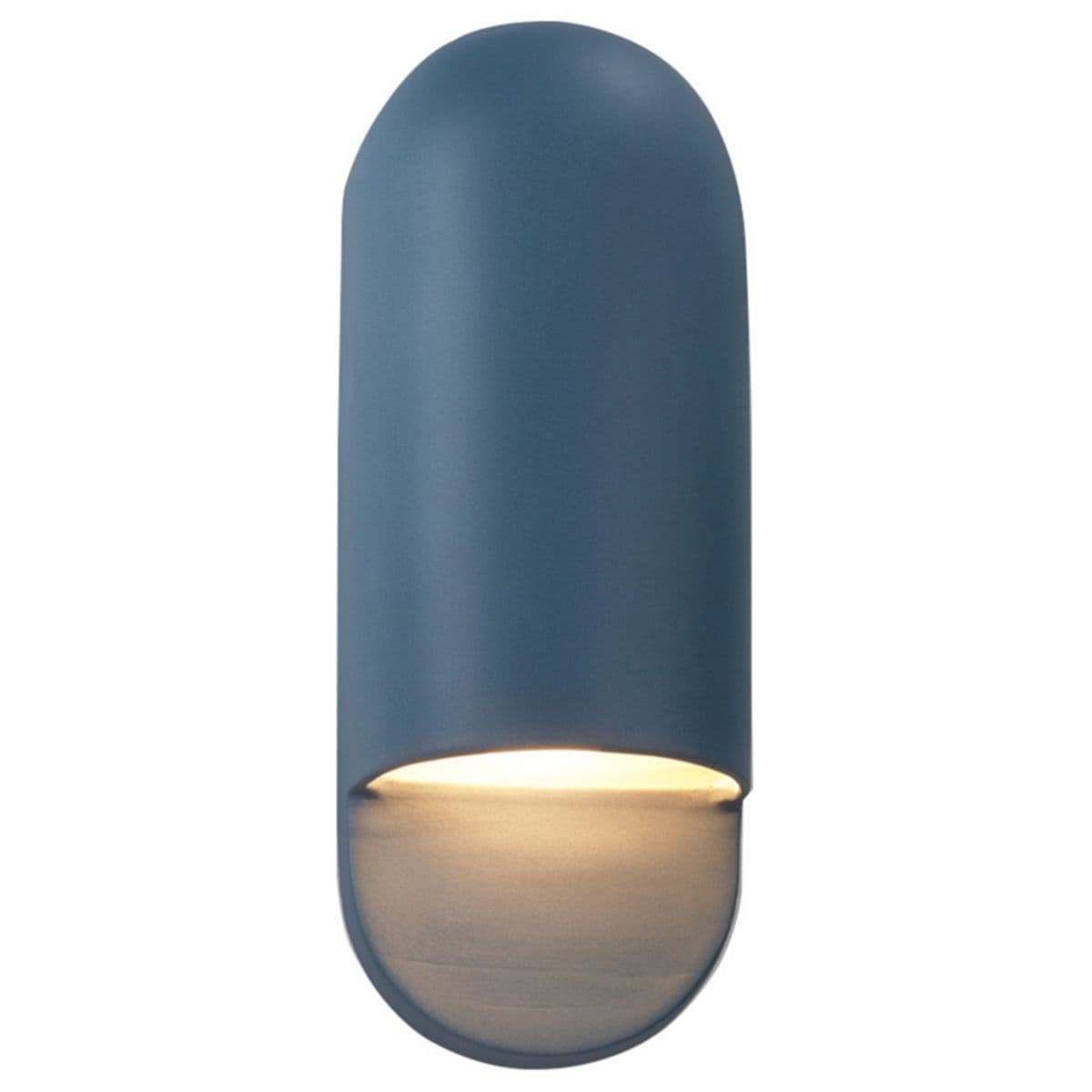 Justice Design Group Ambiance Capsule Ada Outdoor Wall Sconce by Justice Design G — Midnight Sky, Small, Replaceable Bulb