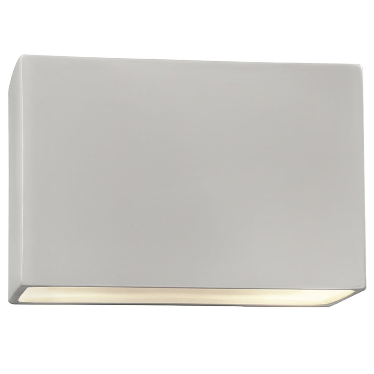 Justice Design Group | Ambiance Rectangular ADA Wall Sconce — Bisque, Small, Integrated LED