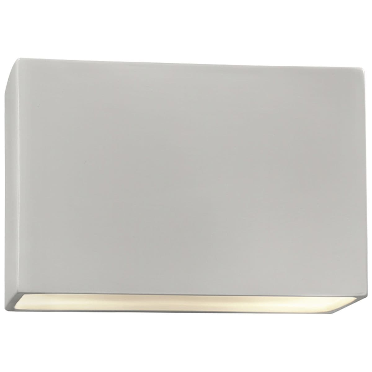 Justice Design Group | Ambiance Rectangular ADA Wall Sconce — Bisque, Medium, Integrated LED