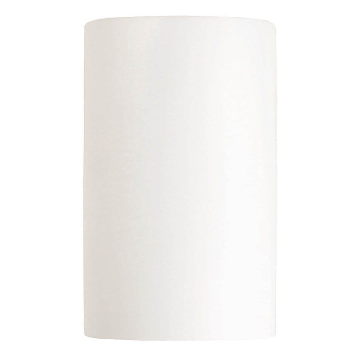 Justice Design Group Ambiance Cylinder Outdoor Led Wall Sconce - Open Top & Botto — Matte White, Small