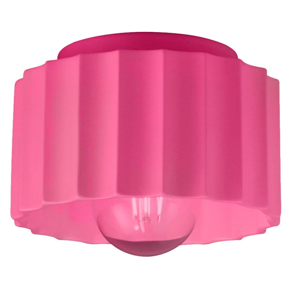 Justice Design Group | Radiance Gear Outdoor Flushmount — Cerise, Small