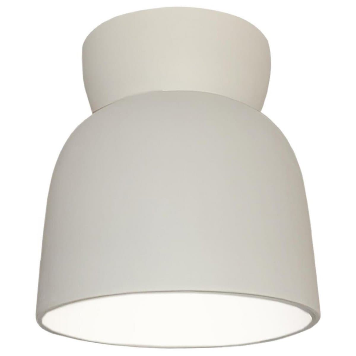 Justice Design Group | Hourglass Outdoor Flushmount — Bisque, Incandescent
