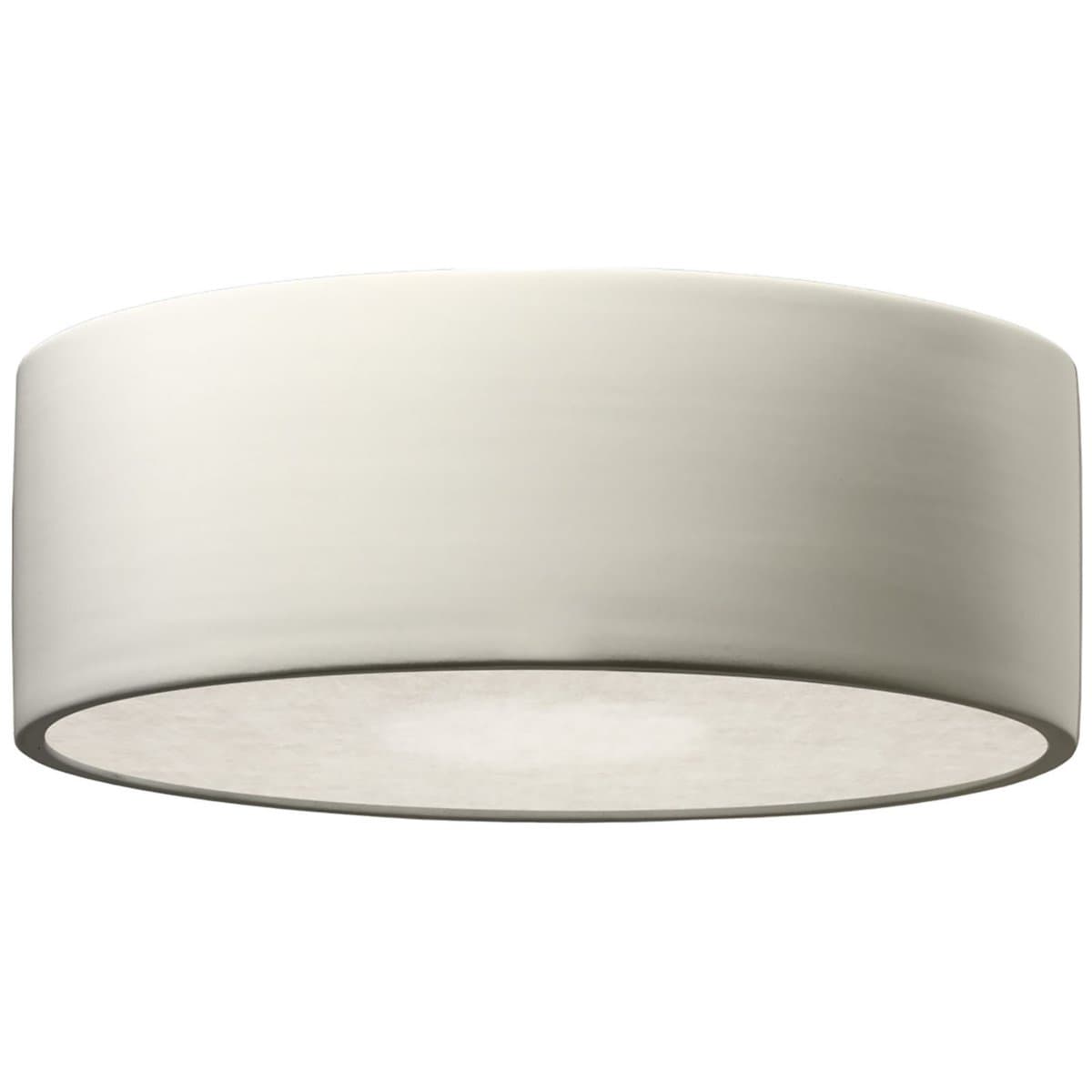 Justice Design Group | Short Round LED Flushmount — Bisque