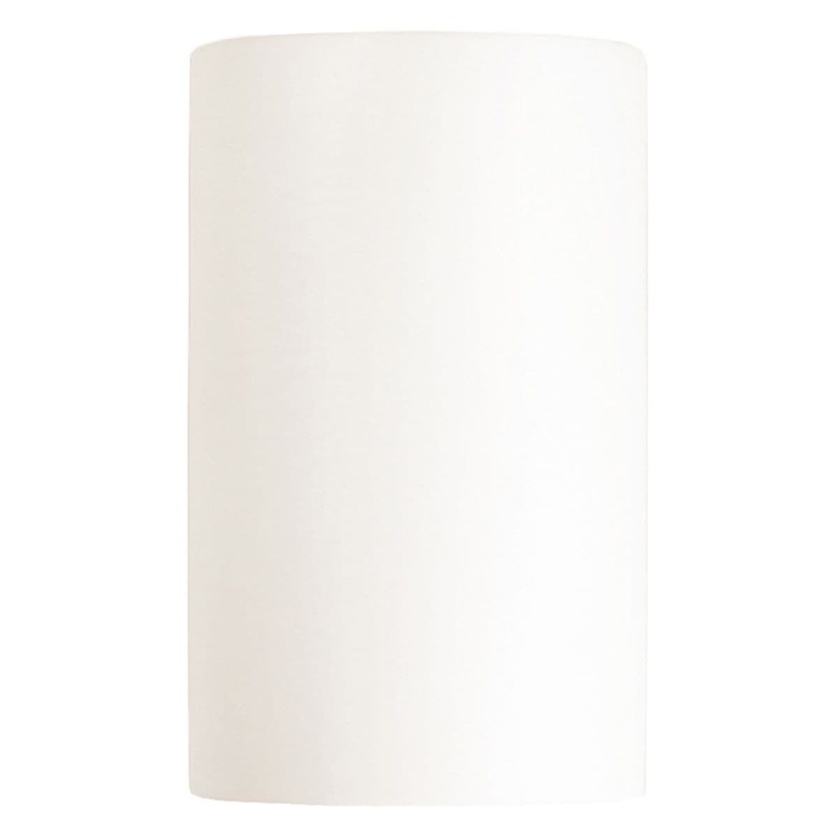 Justice Design Group | Ambiance Cylinder Open Top & Bottom Wall Sconce by Justice D — Matte White, Small, Standard, Replaceable Bulb