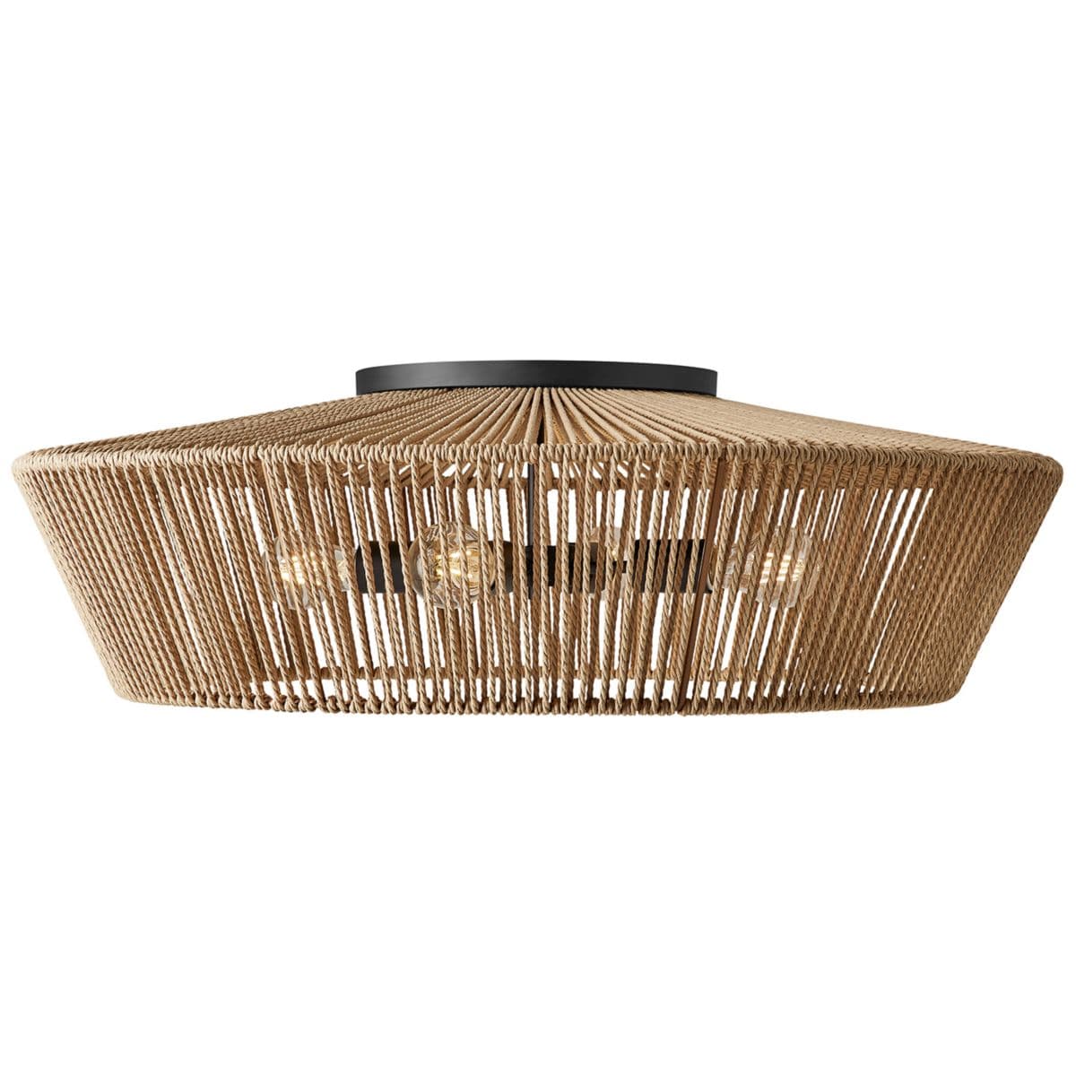 Justice Design Group | Nido Semi-Flushmount — Matte Black