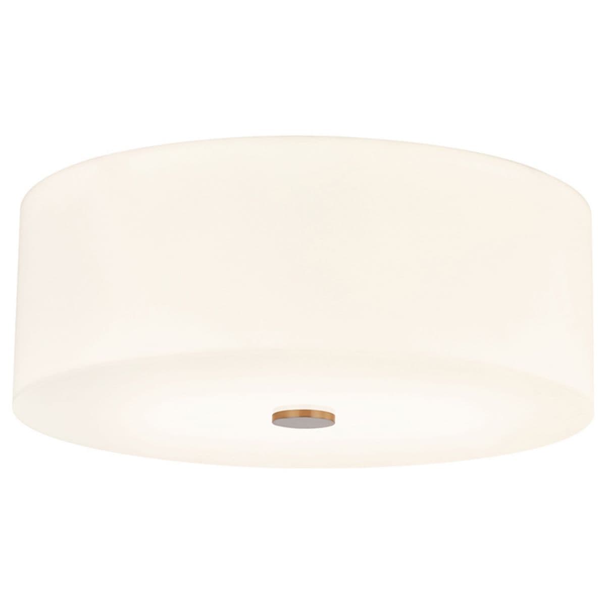 Justice Design Group Classic Acrylic Flushmount — Brushed Brass, 18 inch