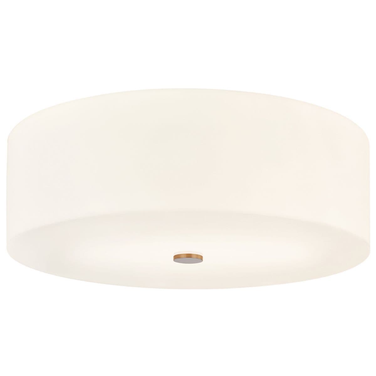 Justice Design Group Classic Acrylic Flushmount — Brushed Brass, 24 inch