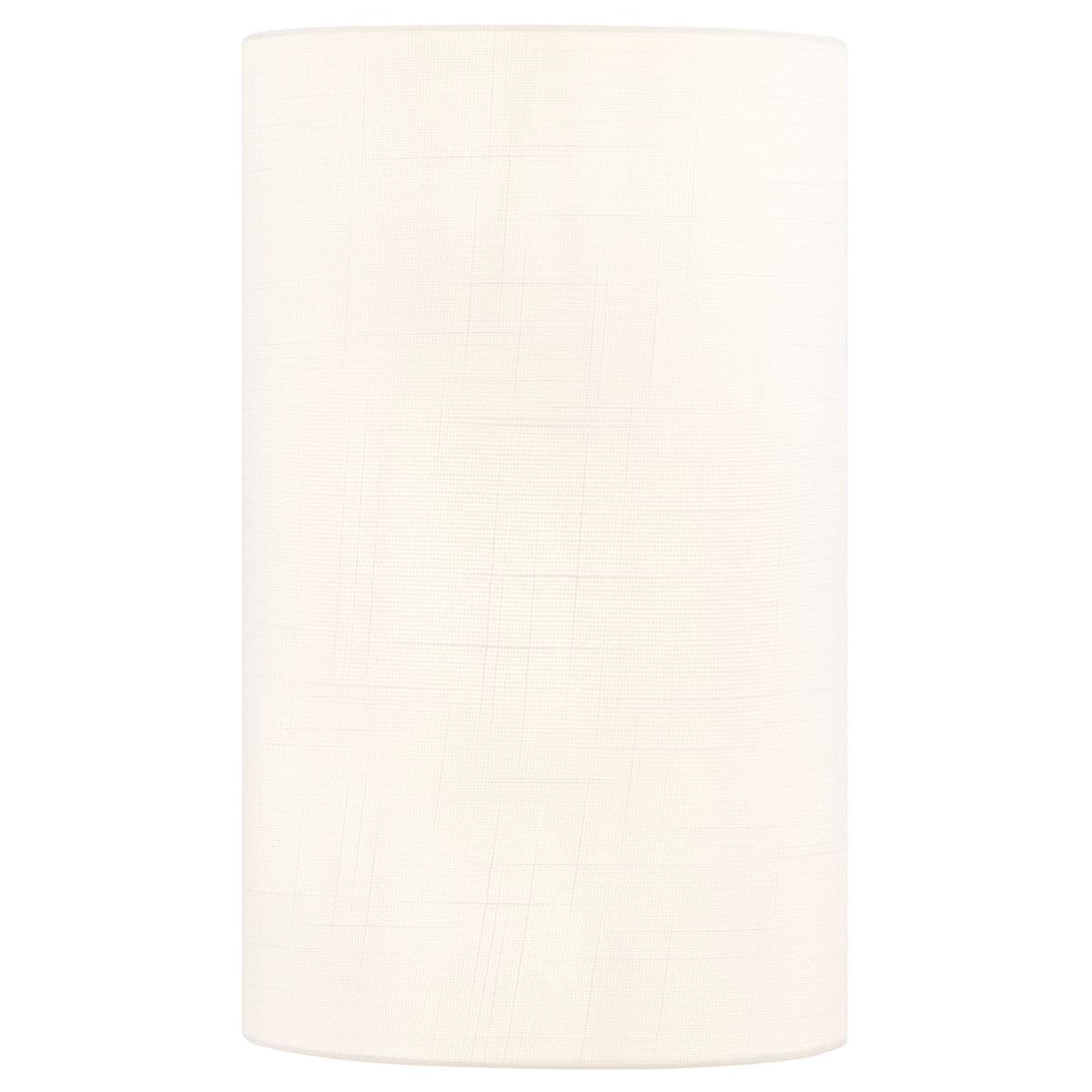 Justice Design Group Textile Ada Cylinder Fabric Wall Sconce by Justice Design Gr — White, 7.75 x 12.5 Inch