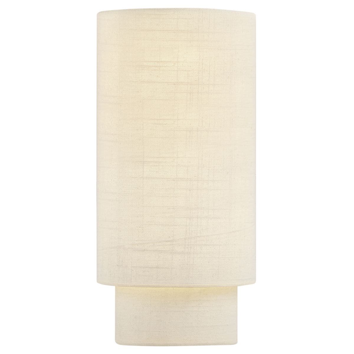 Justice Design Group Textile Ada Tier Fabric Wall Sconce — Cream, 6.25 x 13 Inch