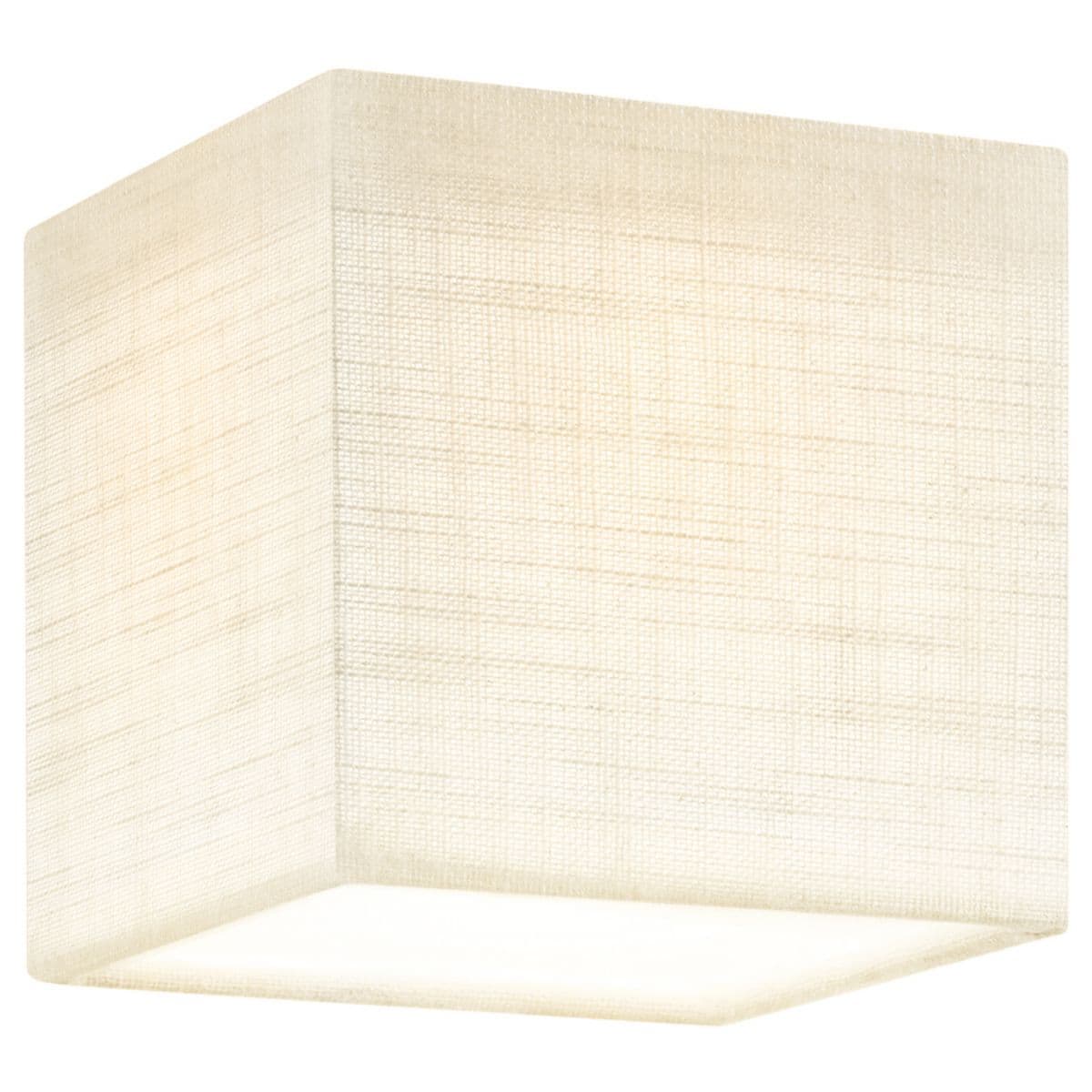 Justice Design Group Marco Led Cube Fabric Flushmount — Cream