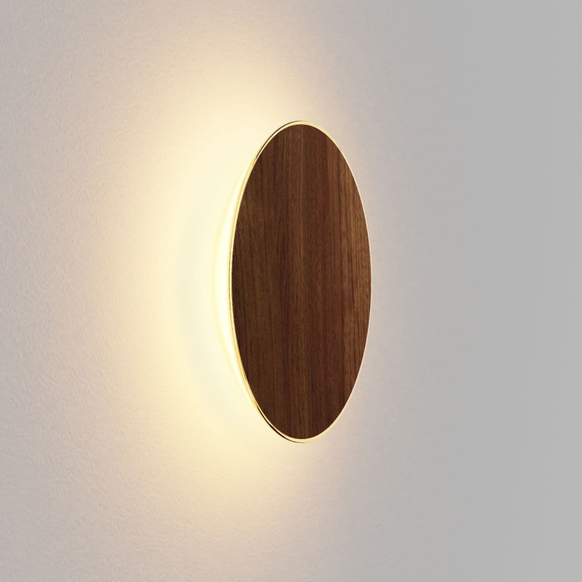 Koncept Ramen Led Wall Sconce — Oiled Walnut, Small