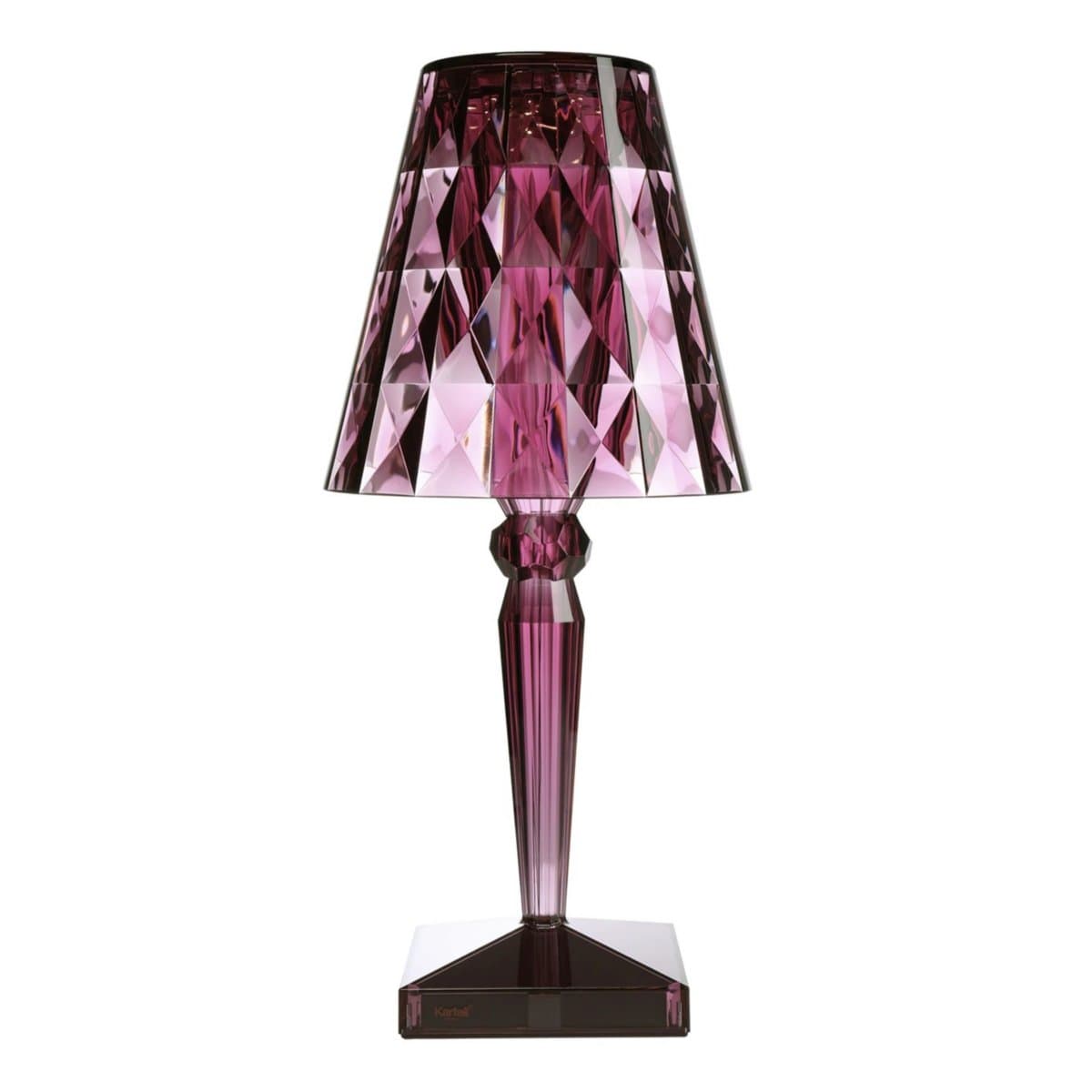 Kartell | Big Battery LED Table Lamp — Plum, Plug In