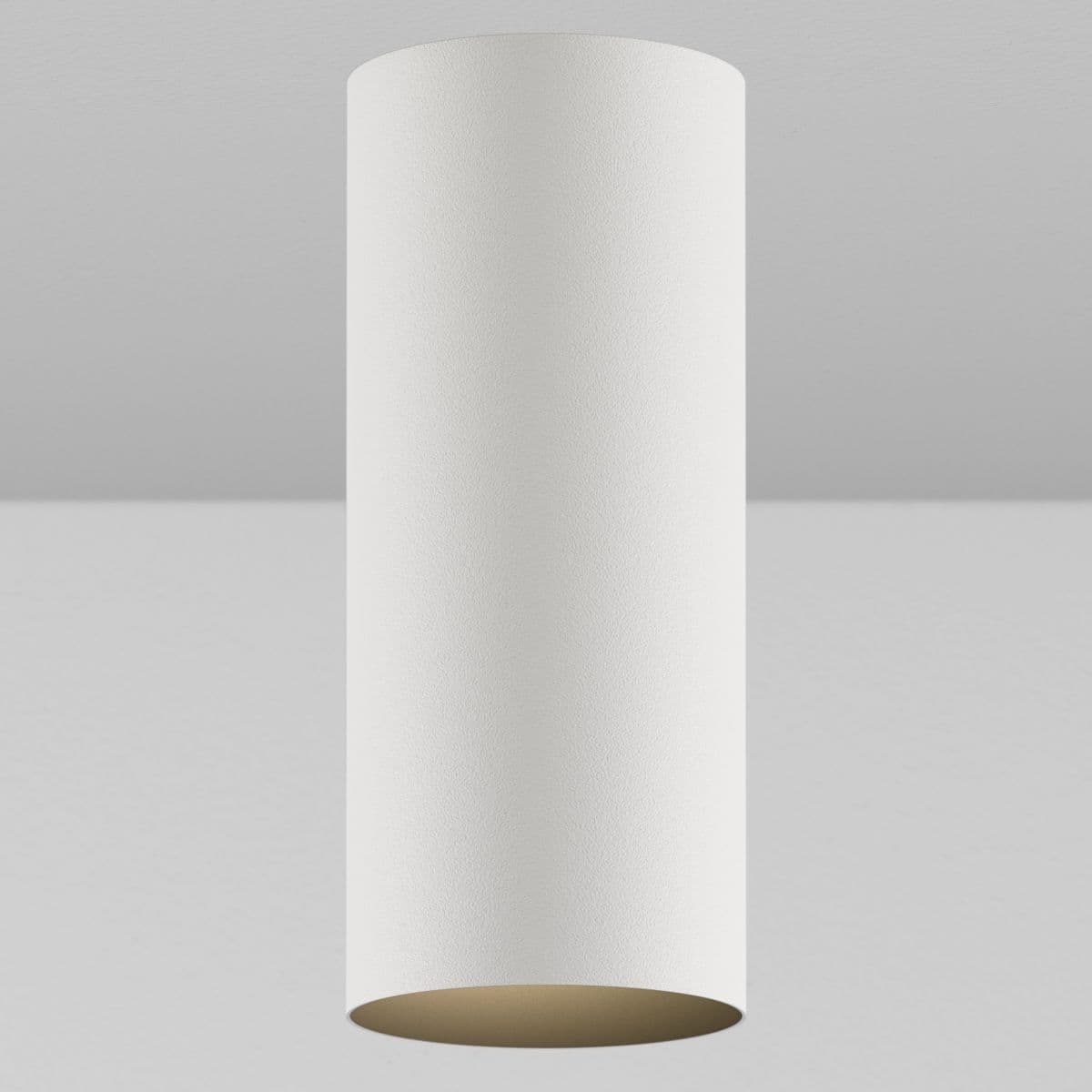 Lucifer Lighting | CY1 Fixed Cylinder LED Spotlight — White with Black Powdercoat, Dry / Damp (Non Locking), 15
