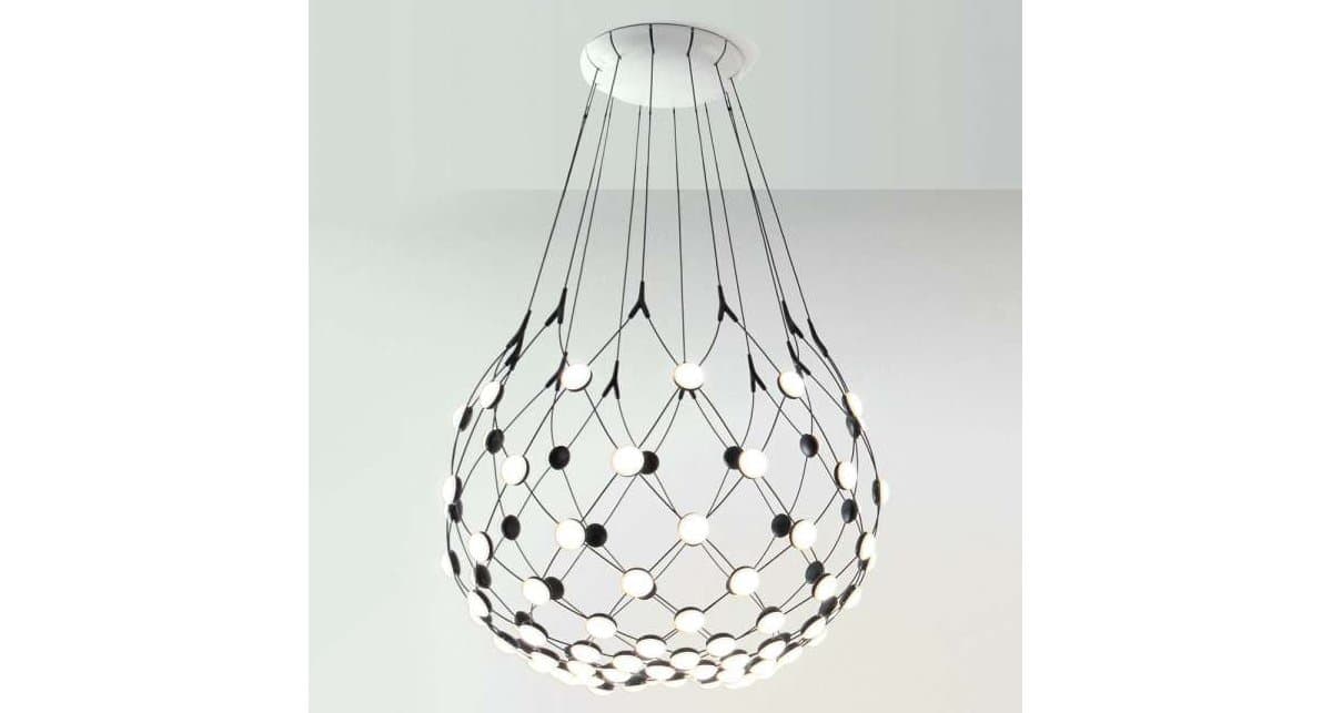 Luceplan | Mesh LED Pendant — 22 Inch, 3 Feet Dimming, Phase Cut